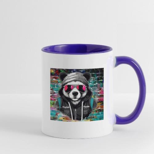 Stylish panda 2 - Contrast Coffee Mug