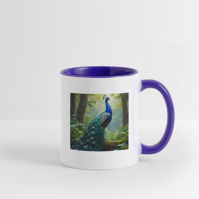 Majestic Peacock in Enchanted Forest