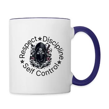 Ninja Core Principles - Contrast Coffee Mug - white/cobalt blue - Right