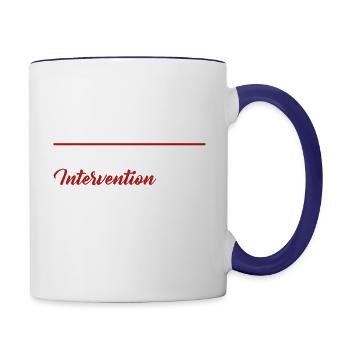 Paramedic Tshirt - Contrast Coffee Mug - white/cobalt blue - Right