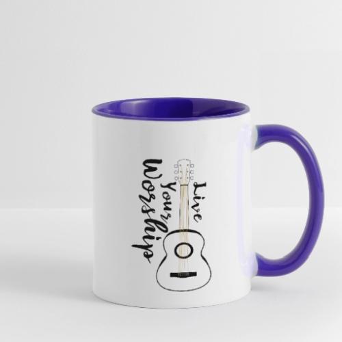 Live Your Worship Lifestyle - Contrast Coffee Mug