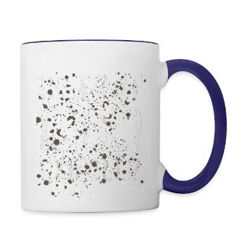 Mud Run Marathon Runner 5K Gift Smell Mud Mudding - Contrast Coffee Mug - white/cobalt blue - Right
