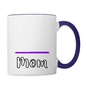 My Favorite Police Officer Calls Me Mom - Contrast Coffee Mug - white/cobalt blue - Right