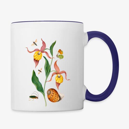 Lady Slipper Orchid - Contrast Coffee Mug