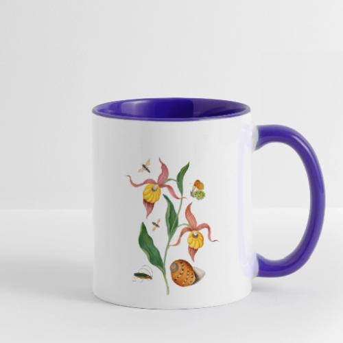 Lady Slipper Orchid - Contrast Coffee Mug