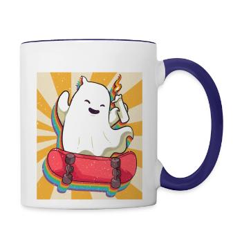 Ghost - Contrast Coffee Mug - white/cobalt blue - Right