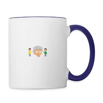 Retired See Grandkids For Details Design - Contrast Coffee Mug - white/cobalt blue - Right