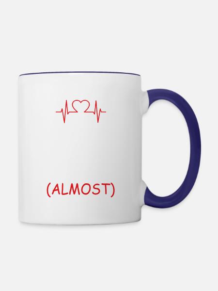 Nurse Nursing Medical Nurse Lover Hospital Gift - Contrast Coffee Mug - white/cobalt blue