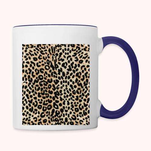 dark shaded leopard pattern - Contrast Coffee Mug