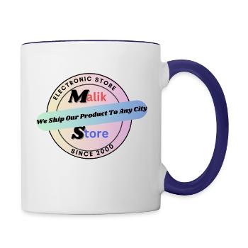 Malik store - Contrast Coffee Mug - white/cobalt blue - Right