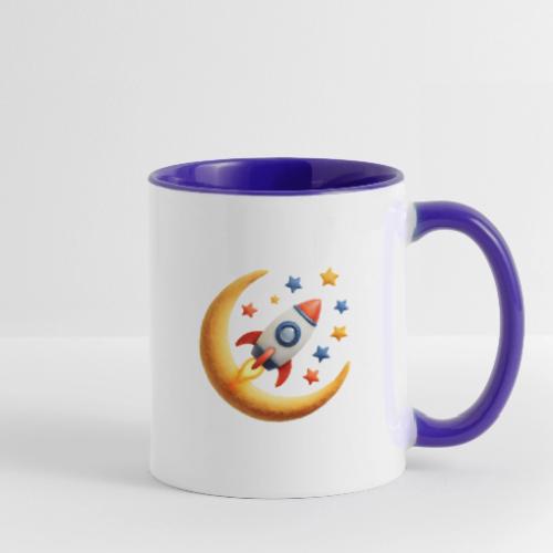 Rocket Among the Stars - Contrast Coffee Mug