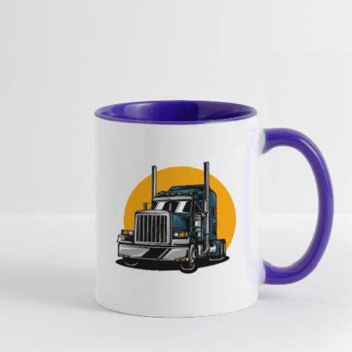 Tractor Trailer - Contrast Coffee Mug