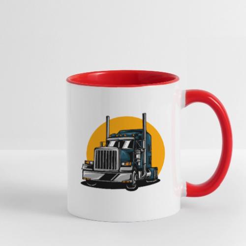 Tractor Trailer - Contrast Coffee Mug