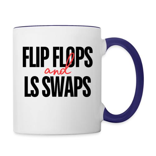 Flip Flops and LS Swaps (RED) - Contrast Coffee Mug