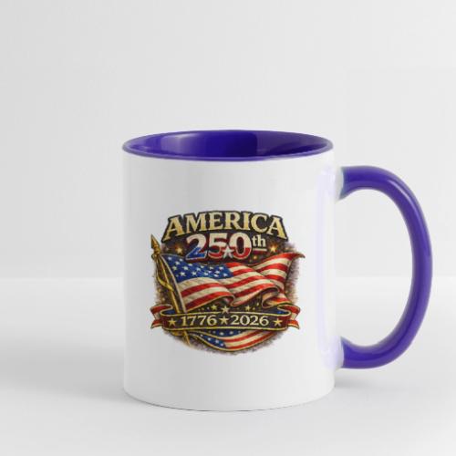 American Flag 250th Anniversary Design | USA - Contrast Coffee Mug