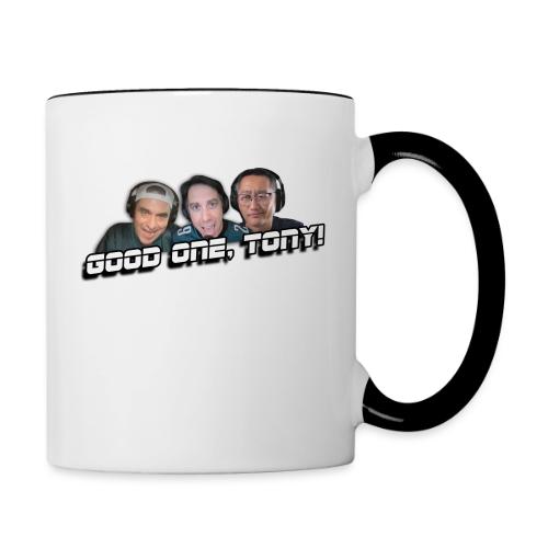 GOOD ONE, TONY! (no glow) - Contrast Coffee Mug