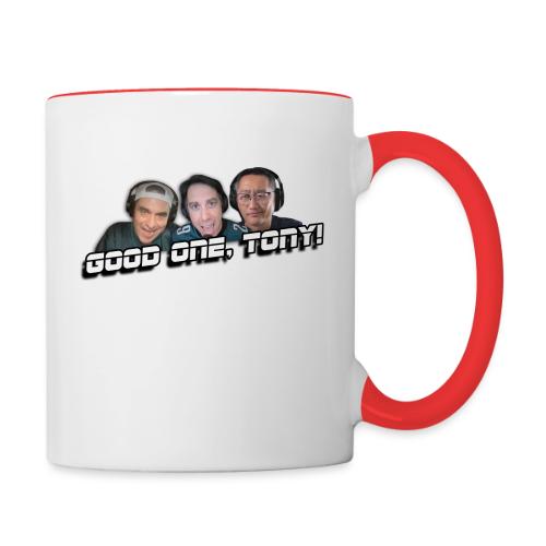 GOOD ONE, TONY! (no glow) - Contrast Coffee Mug