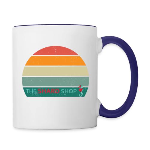 minimalist retro design - Contrast Coffee Mug