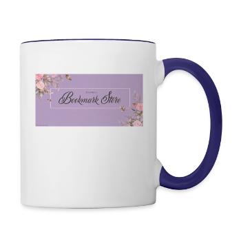 Basmas Store - Contrast Coffee Mug - white/cobalt blue - Right