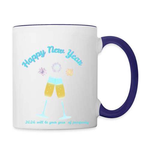 Happy New Year 2026 Prosperity Design - Contrast Coffee Mug
