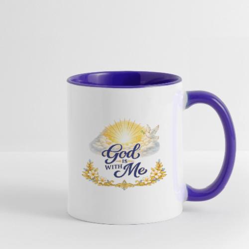 God Is With Me - Contrast Coffee Mug