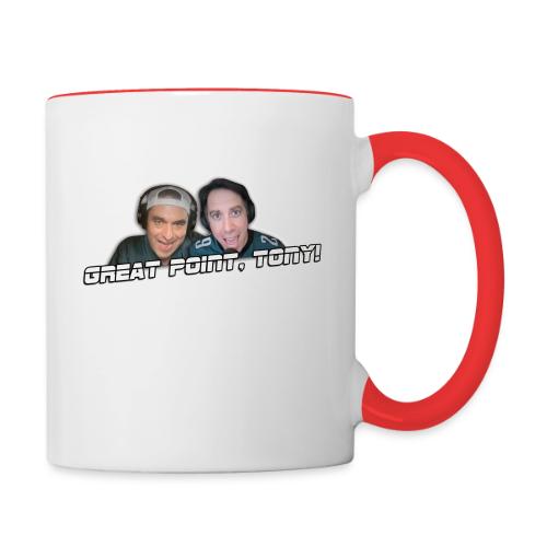 GREAT POINT, TONY! (with glow) - Contrast Coffee Mug