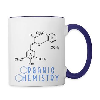 ORGANIC CHEMISTRY - Contrast Coffee Mug - white/cobalt blue - Right