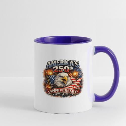 America 250th Anniversary Timeline Design - Contrast Coffee Mug