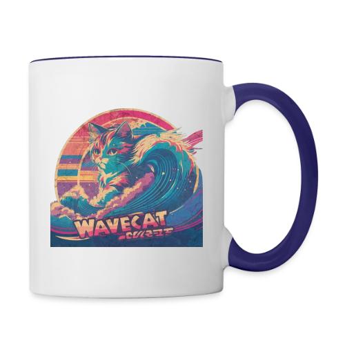 Vintage Wavecat - Contrast Coffee Mug