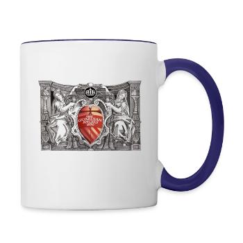 The Guardian Angels T-Shirt - Contrast Coffee Mug - white/cobalt blue - Right