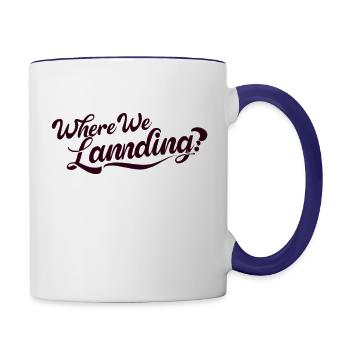 wher we landing 1 nobg 1600x1600 - Contrast Coffee Mug - white/cobalt blue - Right