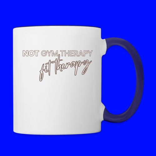 not gym therapy - Contrast Coffee Mug