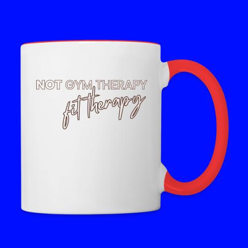 not gym therapy - Contrast Coffee Mug
