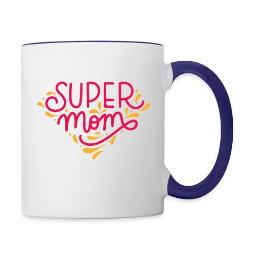 Super Mom Tshirt - Contrast Coffee Mug