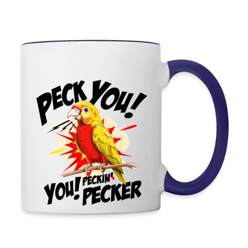 KOZMO PECK YOU - Contrast Coffee Mug