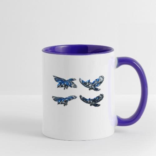 Silver Blue Jay Flight Stages - Contrast Coffee Mug