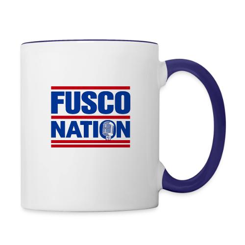 Fusco Nation with Mic (250th Show Commemorative) - Contrast Coffee Mug