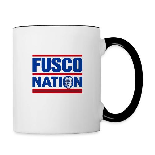 Fusco Nation with Mic (250th Show Commemorative) - Contrast Coffee Mug
