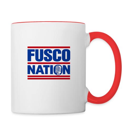 Fusco Nation with Mic (250th Show Commemorative) - Contrast Coffee Mug