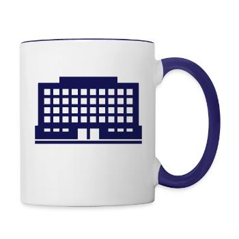 House - Contrast Coffee Mug - white/cobalt blue - Right