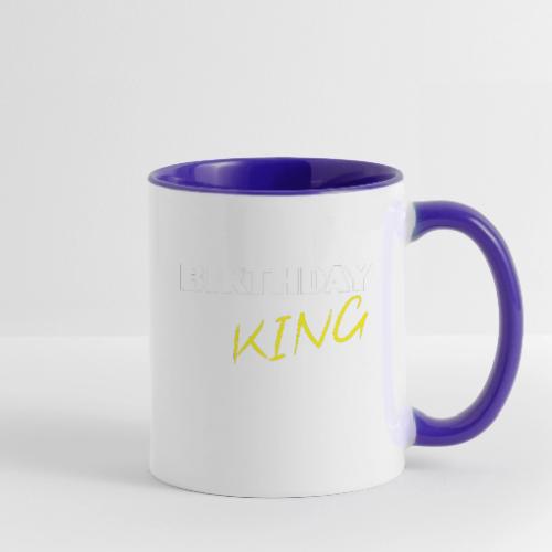 BIRTHDAY KING - Contrast Coffee Mug