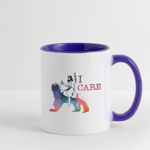 Jesus Cares Galaxy - Contrast Coffee Mug