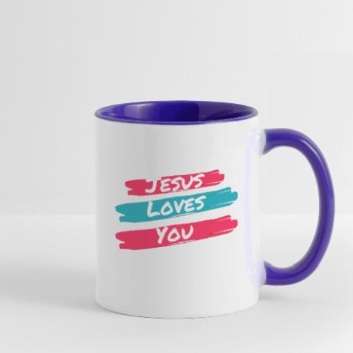 Jesus Loves You - Contrast Coffee Mug