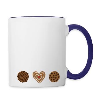 Cookie Chaos Coordinator - Contrast Coffee Mug - white/cobalt blue - Right