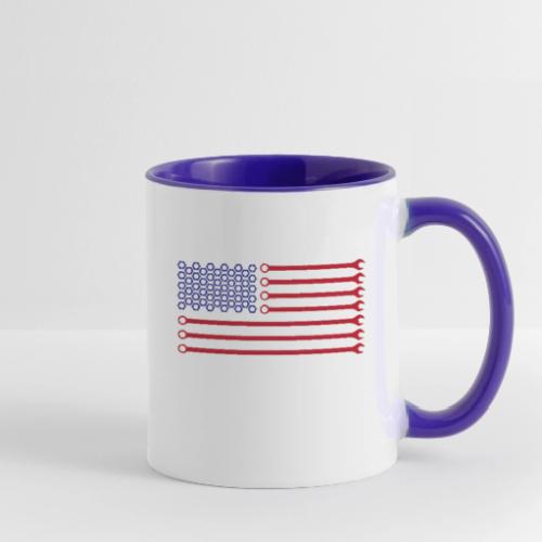 Mechanics American Flag - Contrast Coffee Mug