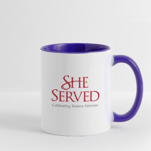 She Served Vert - Contrast Coffee Mug