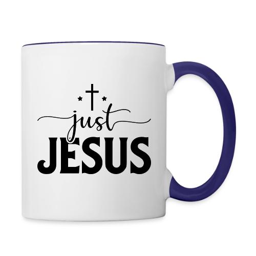 Just Jesus - Contrast Coffee Mug
