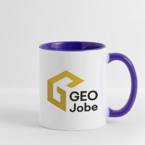 GEO Jobe Logo 2024 Final Stacked padded darkg - Contrast Coffee Mug