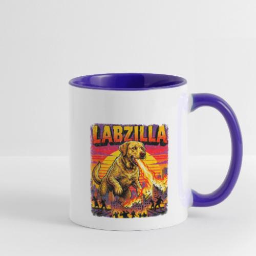 Labzilla Giant Yellow Labrador Monster Tee - Contrast Coffee Mug