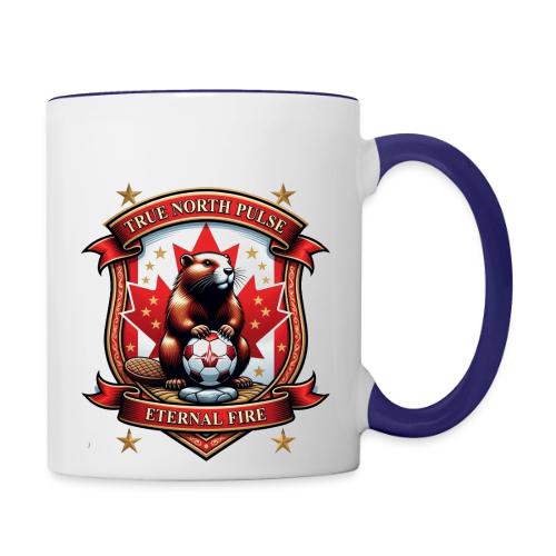 Canada Beaver Crest T-Shirt, Pride Badge Gift - Contrast Coffee Mug